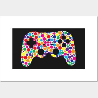 Colorful Polka Dot Game Controller International Dot Day Kid Posters and Art